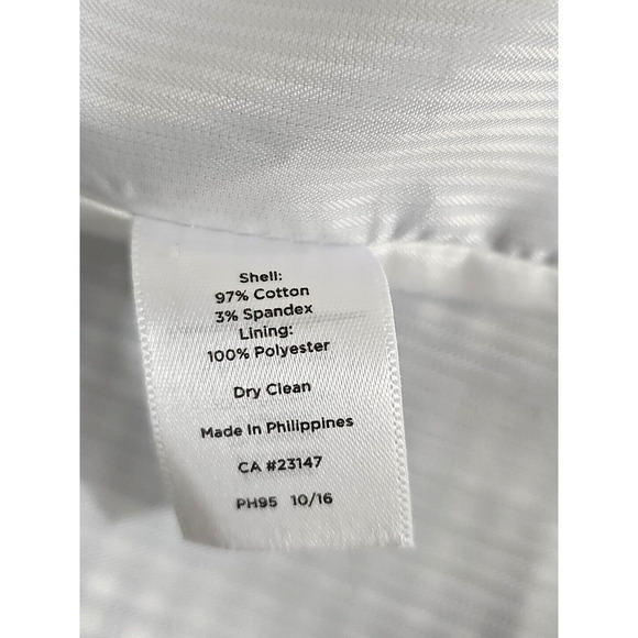 Talbots ~Woman Size 16~ White/Blue Pllaid Cotton Blend Blazer Jacket Lined NWOT. - Picture 14 of 14